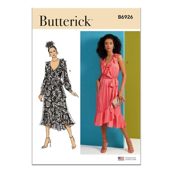 Butterick Women's Dress   Sewing Pattern B6926 (D5 4-12) image number 1