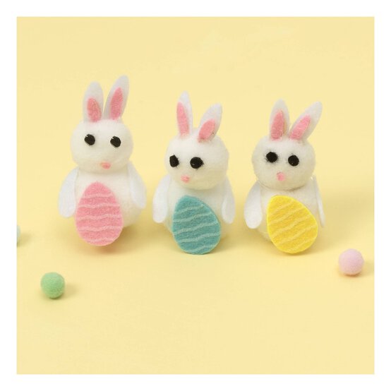 White Bunnies with Eggs 3 Pack image number 1
