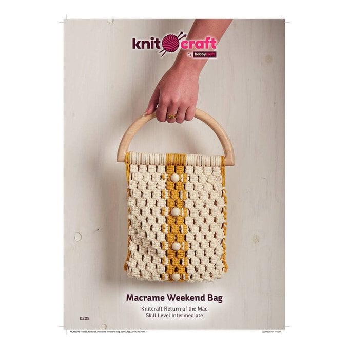 Knitcraft Macrame Weekend Bag Digital Pattern 0205 image number 1