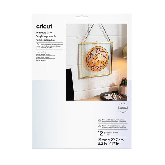 Cricut Printable Vinyl A4 12 Pack image number 1