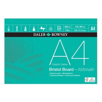 Daler-Rowney Graphic Series Bristol Board A4 20 Sheets