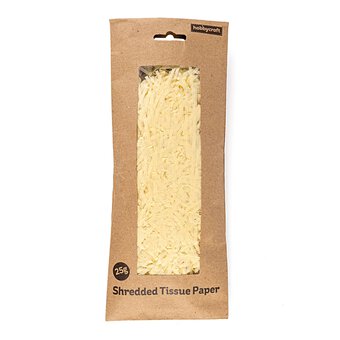 Pale Yellow Shredded Tissue Paper 25g image number 3