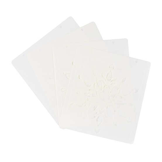Sizzix Snowflake Layered Stencil Set 4 Pack image number 4
