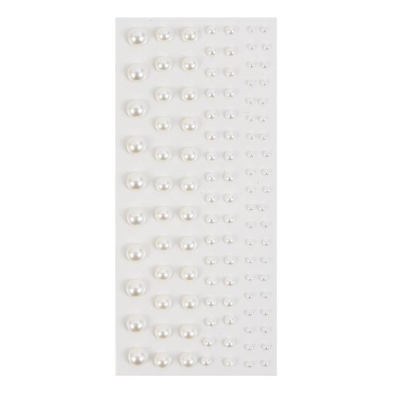 Assorted Adhesive Pearls 108 Pack image number 2