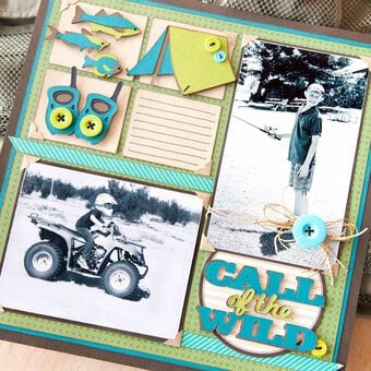 Your Cricut Explore Scrapbook Page