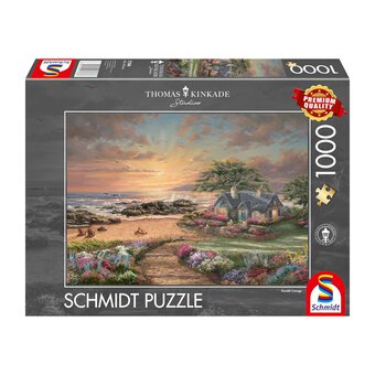 Schmidt Thomas Kinkade Seaside Cottage Jigsaw Puzzle 1000 Pieces