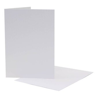 Blank Scalloped Edge Cards and Plain Envelopes White Craft Card