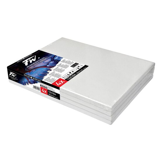 Daler-Rowney Mixed Media Canvases 30.5cm x 41cm 4 Pack image number 2