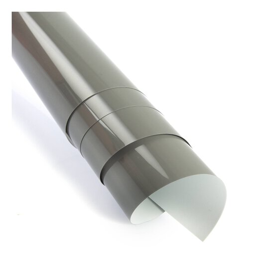 Grey PU Iron-On Vinyl 12 x 24 Inches image number 4