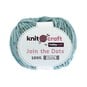 Knitcraft Teal Print Join the Dots Yarn 100g image number 1