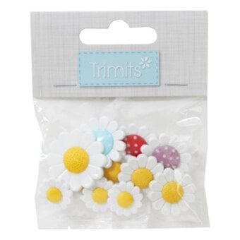 Trimits Daisy Novelty Buttons 7 Pieces image number 2