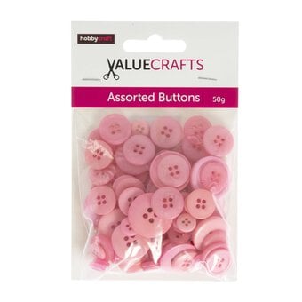 Pink Buttons Pack 50g image number 4