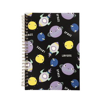 Space Soft Cover Spiral Notebook A5 