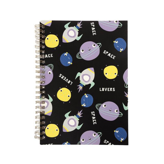 Space Soft Cover Spiral Notebook A5  image number 1