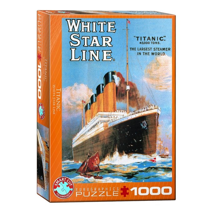 Eurographics White Star Line Titanic Jigsaw Puzzle 1000 Pieces image number 1