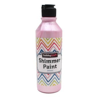 Metallic Pale Pink Ready Mixed Shimmer Paint 300ml