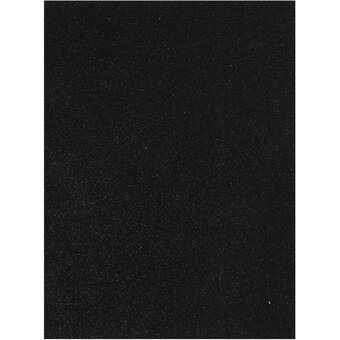Black Glitter Foam Sheet 22.5cm x 30cm