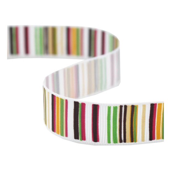 Stripes Grosgrain Ribbon 15mm x 5m image number 1