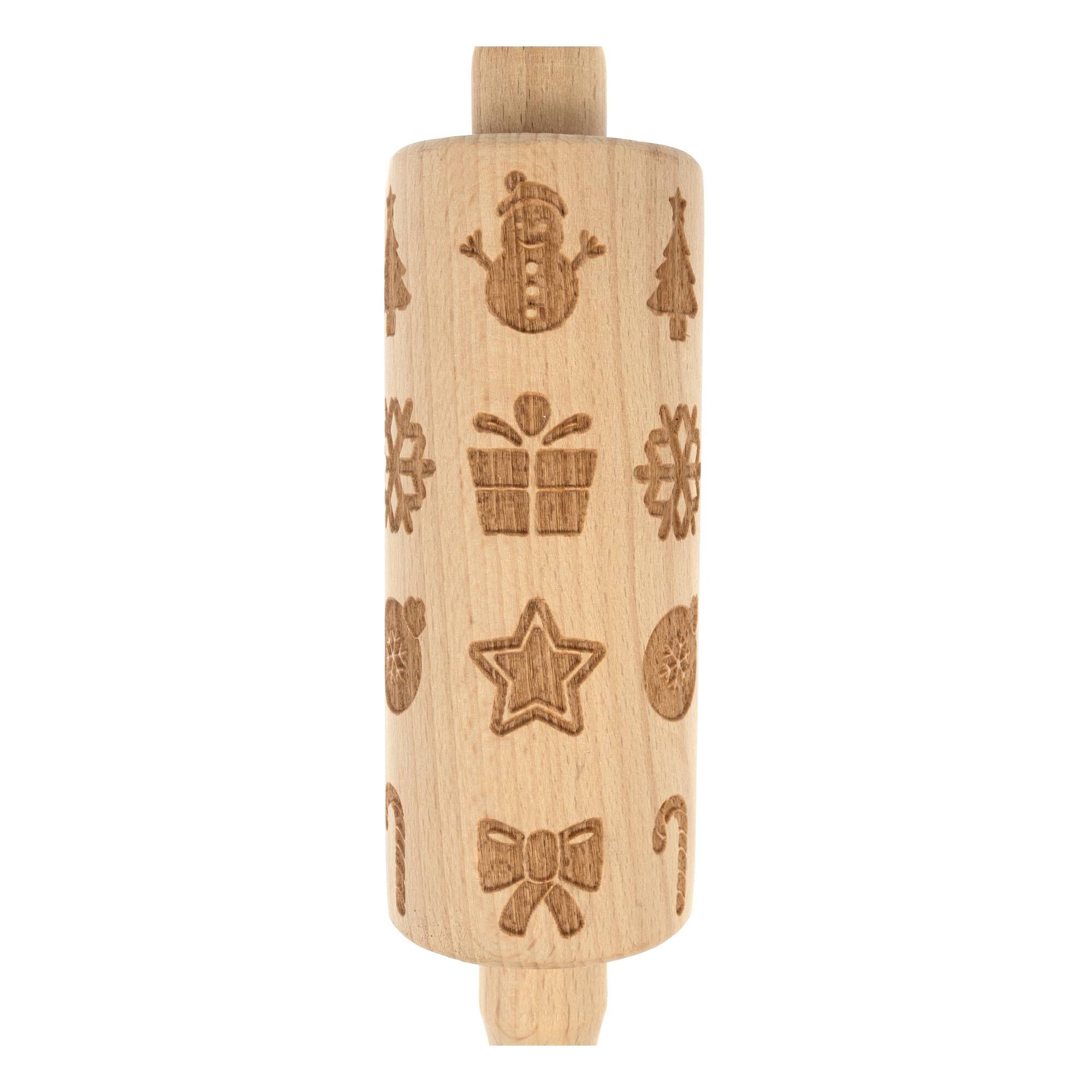 Christmas Rolling Pin 24cm x 4.5cm Hobbycraft