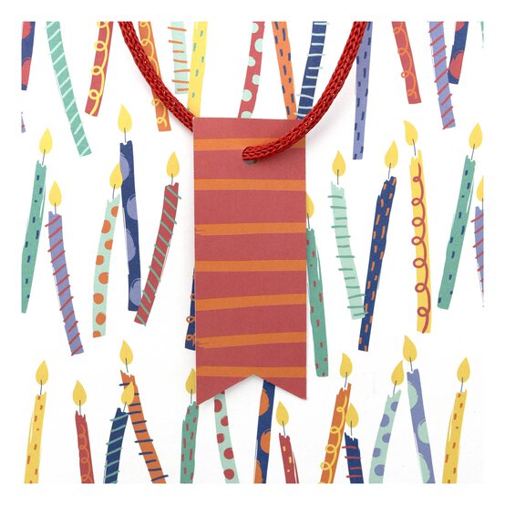 Birthday Candles Gift Bag 21.5cm x 25cm image number 3