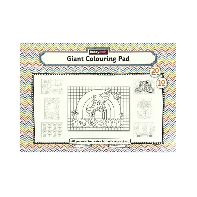 Giant Colouring Pad A2 30 Sheets  image number 1