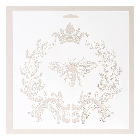 Queen Bee Stencil 25cm x 25cm  image number 1