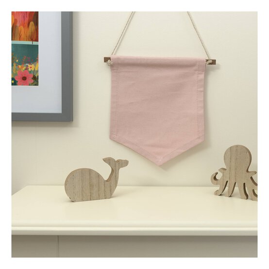 Light Pink Canvas Banner 19cm x 22cm image number 2
