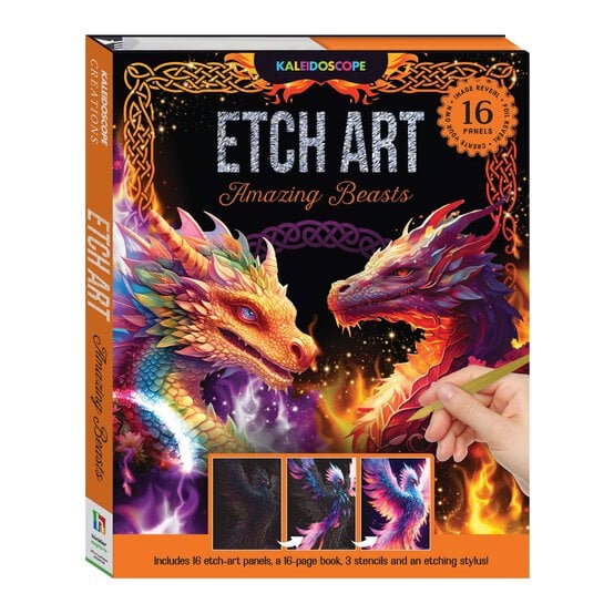 Kaleidoscope Etch Art Amazing Beasts Book image number 1