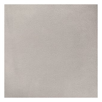 Silver Grey Stretch Fleece Fabric by the Metre