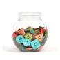 Hobbycraft Button Jar Subdued Colour Shapes Assorted image number 2