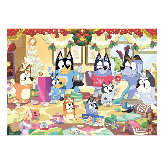 Ravensburger Bluey Christmas Giant Floor Puzzle 24 Pieces image number 2