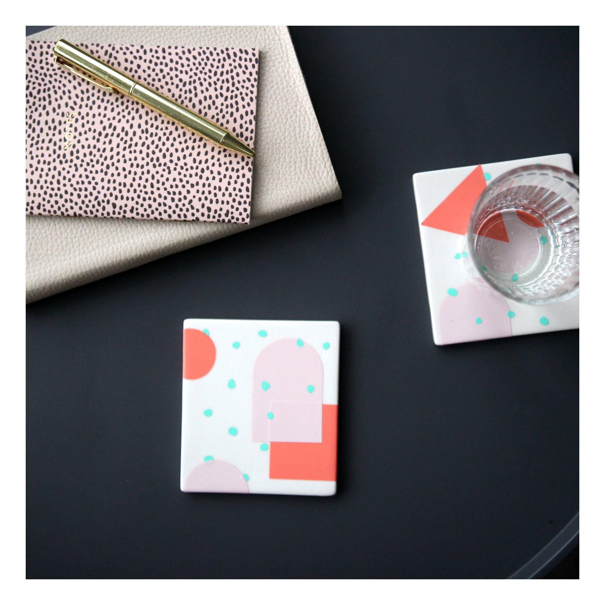 Glazed Ceramic Coasters 4 Pack Hobbycraft