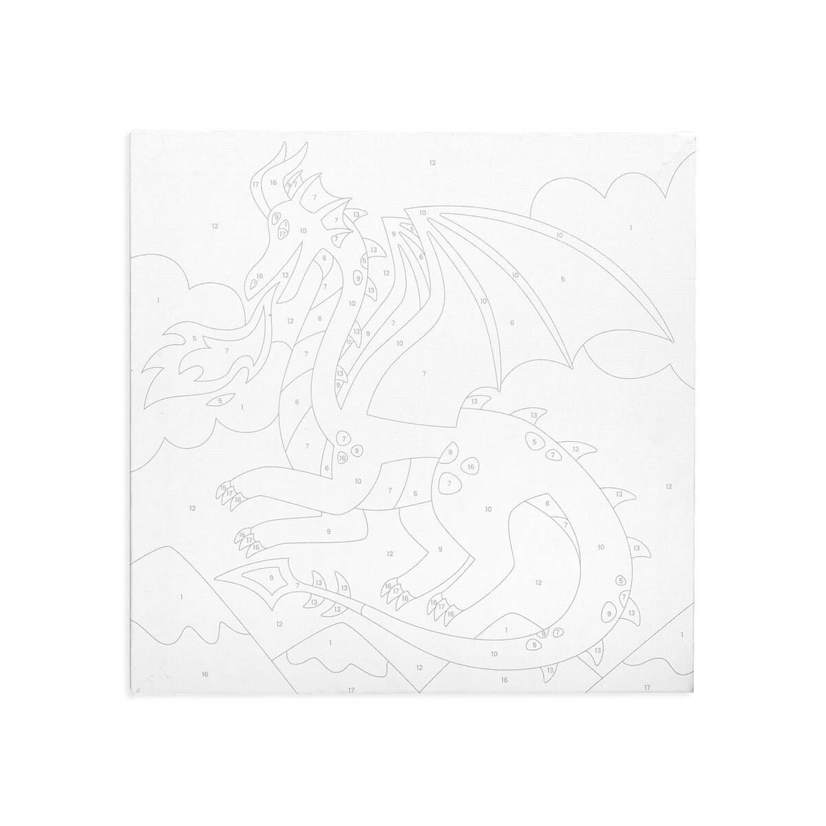 Colorific Canvas Fantastic Dragon Paint by Numbers Kit | Hobbycraft