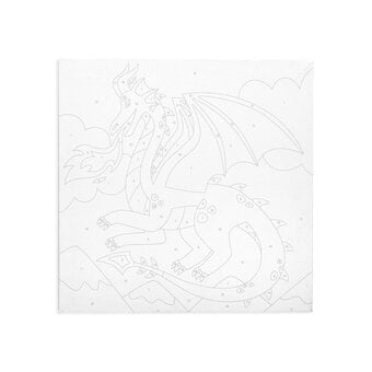 Colorific Canvas Fantastic Dragon Paint by Numbers Kit image number 2