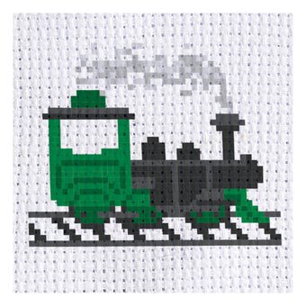 Mini Green Train Cross Stitch Kit