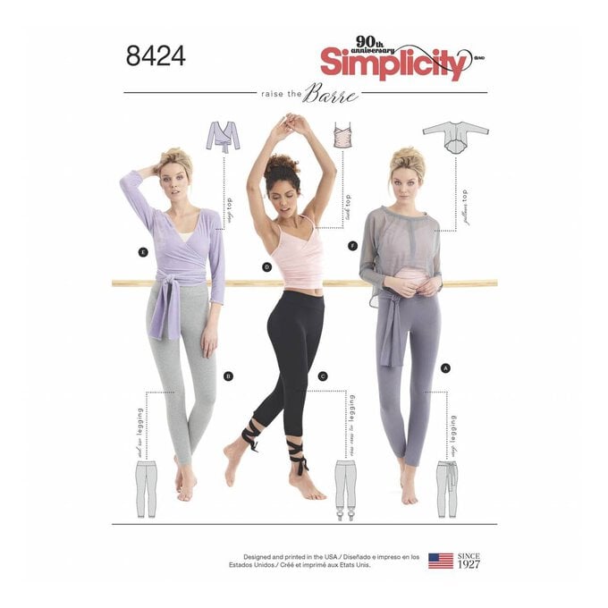 Simplicity Leggings and Top Sewing Pattern 8424 image number 1