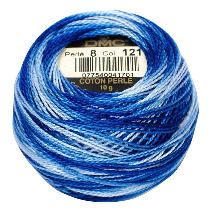 DMC Blue Pearl Cotton Thread on a Ball Size 8 80m (121) image number 1