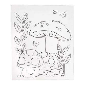Mushroom Colour-in Canvas