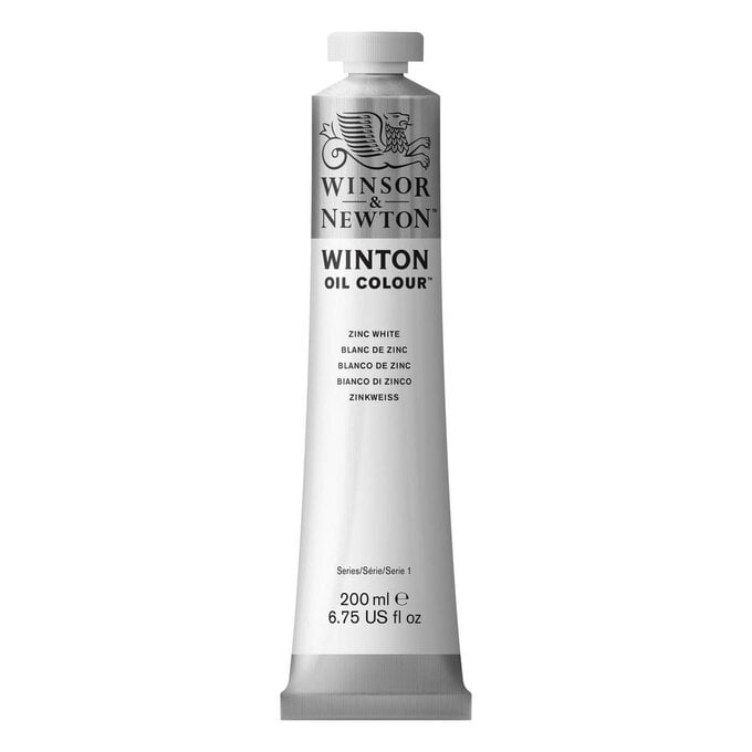 Winsor & Newton Zinc White Winton Oil Colour 200ml image number 1