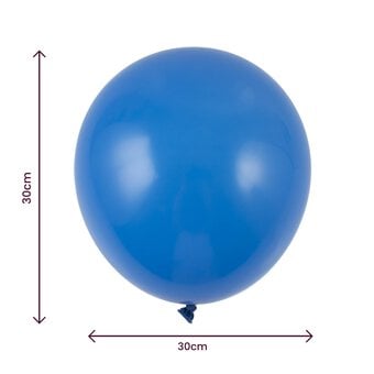 Blue Latex Balloons 8 Pack image number 2