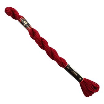 DMC Red Pearl Cotton Thread Size 3 15m (321)