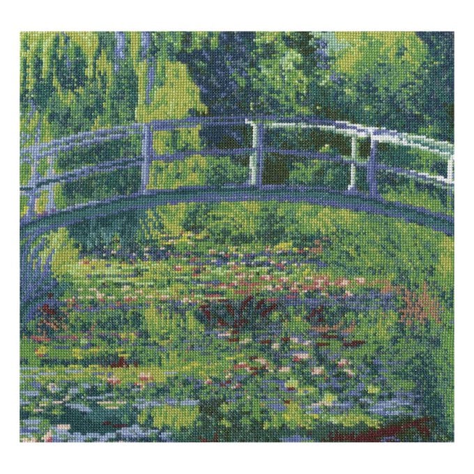 National Gallery Water-Lily Pond Cross Stitch Kit 30.5cm x 18.7cm image number 1
