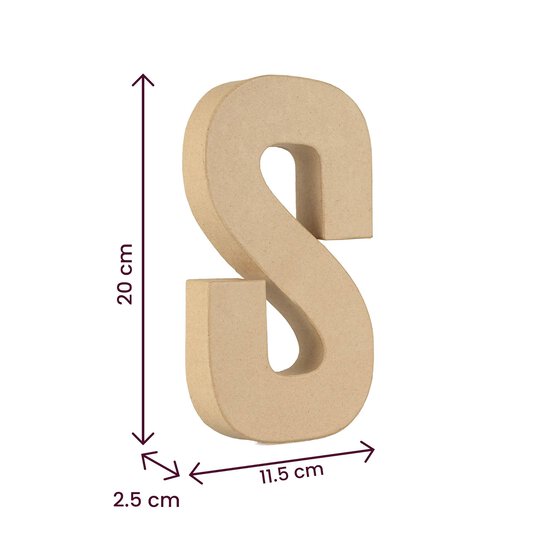 Mache Letter S 20cm image number 4