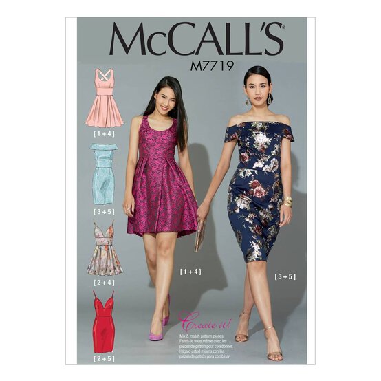 McCall&rsquo;s Women&rsquo;s Dress Sewing Pattern M7719 (14-22) image number 1