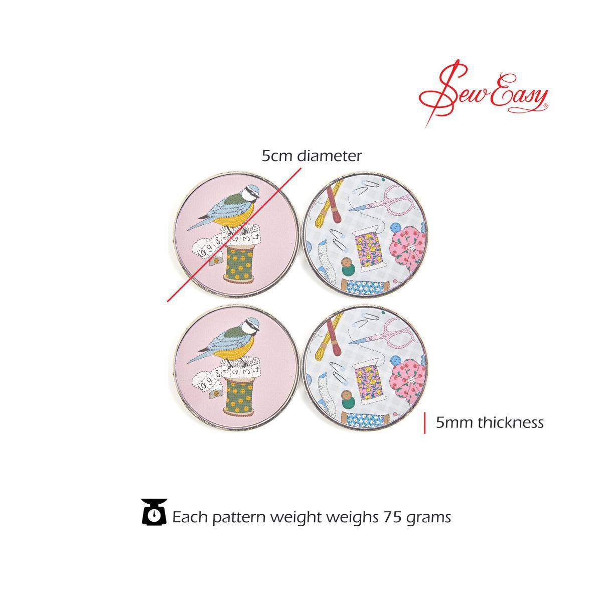 Sew Easy Bird Fabric Weights 4 Pack Hobbycraft