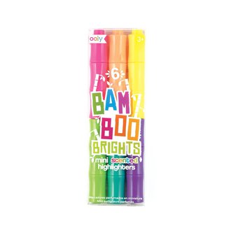 Bamboo Bright Mini Scented Highlighters 6 Pack
