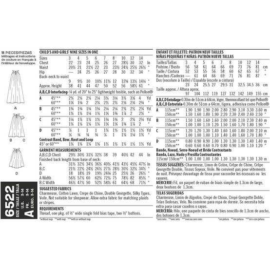 New Look Child's Dress Sewing Pattern 6522 image number 3