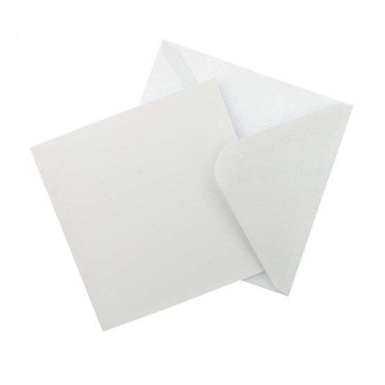 White Cards 6 x 6 Inches 100 Pack image number 1