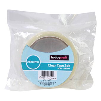 Clear Tape 40m 2 Pack