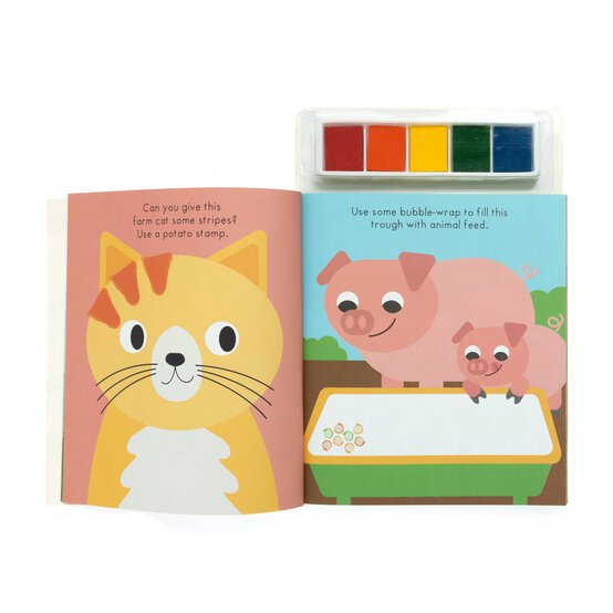 On The Farm Finger Print Art Activity Book image number 2